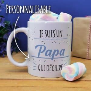 Mug Personnalisable Je Suis Un Papa Qui D Chire Et Ses Guimauves