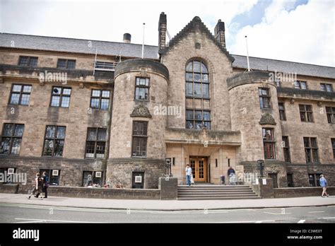 Entrance To Glasgow University Union Building Scots Baronial Style