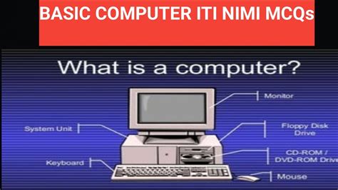 ITI NIMI Pattern Basic Computer MCQs And Assignments Breakdown YouTube