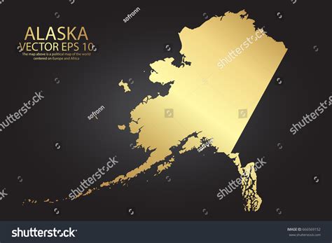 Gold Texture Map Alaska Abstract Metal Stock Vector (Royalty Free) 666569152 | Shutterstock