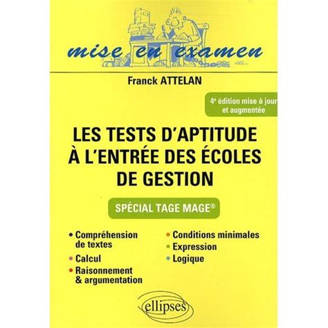 Les tests daptitude à lentrée des écoles de gestion Admissions