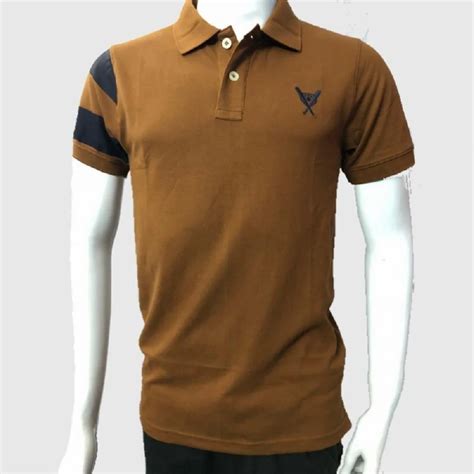 Plain Men Mustard Polo Neck Cotton T Shirt At Rs Piece In Hyderabad