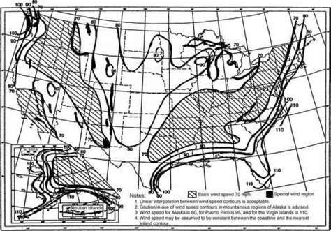 ASCE 7 98 Wind Speed Map