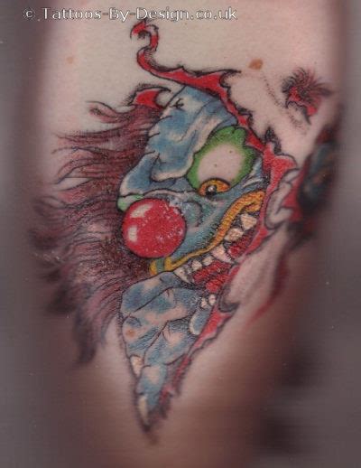 Evil Clown Tattoo