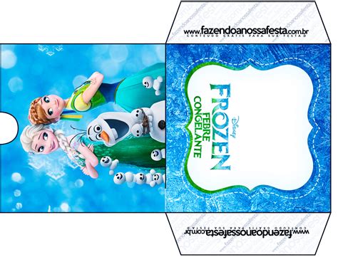 Envelope Cd Dvd Frozen Febre Congelante Fazendo A Nossa Festa