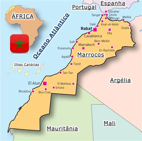 Mapa E Geografia Guia De Marrocos