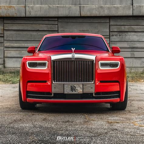 2021 Tinted Red Rolls Royce Phantom On Avant Garde Wheels Auto