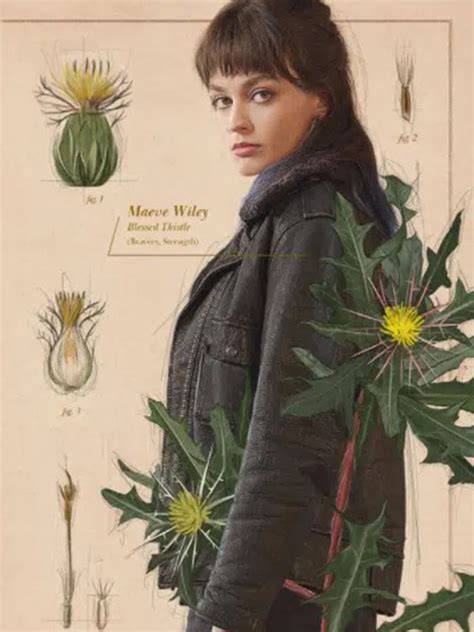 Discover Trendy Maeve Wiley Sex Education Shearling Leather Jacket