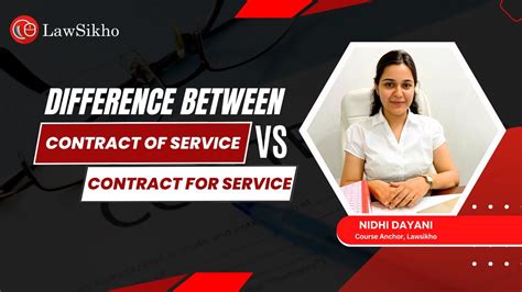 Difference Between Contract Of Service Vs Contract For Service Youtube