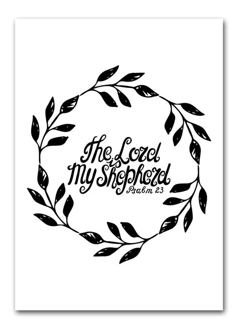 Free Psalm 23 Printable I Should Be Mopping The Floor