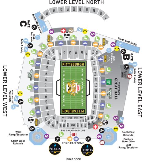 Heinz Field Seating Charts and Stadium Diagrams