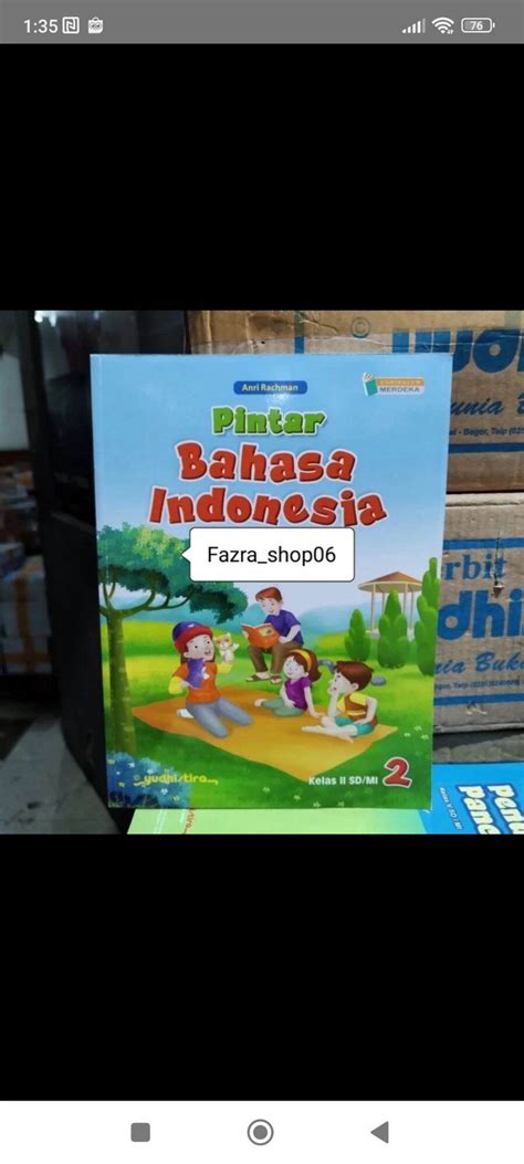 ORI Buku Siswa Pintar Bahasa Indonesia Sd Mi Kelas 1 2 4 5 Kurikulum