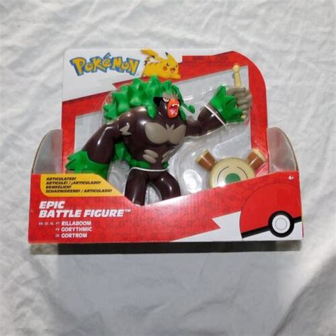 New Pokemon Epic Battle Figure Rillaboom Action Figure Articulated