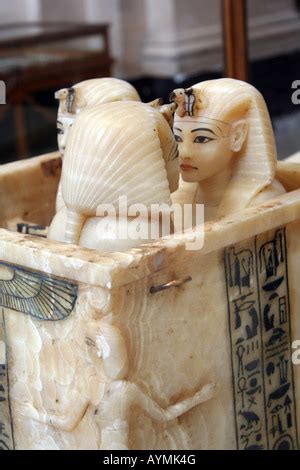 Alabaster Canopic Chest von Tutanchamun Ägyptisches Museum Kairo An