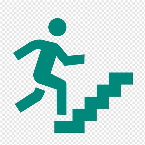 Teal Walking On Stairs Sign Art Stairs Computer Icons Climbing Stair