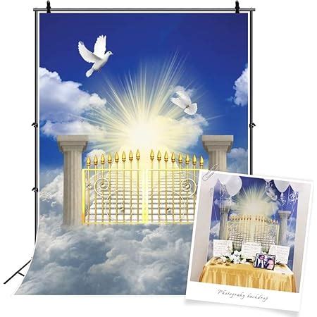 Amazon Yongfoto X Ft Heaven Backdrop Heaven Gate Stairawy Holy