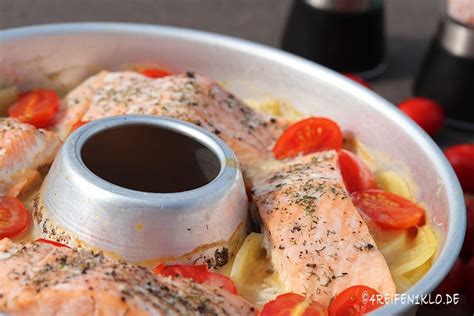 Zarter Lachs Auf Kartoffelgratin Aus Dem Omnia Backofen 4 Reifen 1 Klo