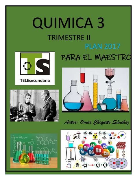 O T Maestro Quimica Cuadernillo Quimica Trimestre Ii Para El