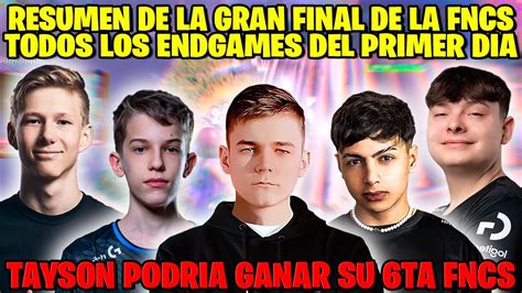 RESUMEN DE LA GRAN FINAL DE LA FNCS EUROPA DIA 1 YouTube