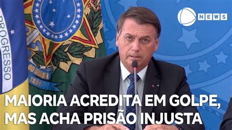 Maioria dos brasileiros acha que Bolsonaro tentou golpe mas é contra a