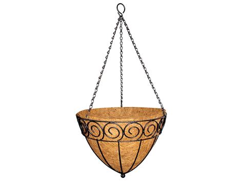 Buy Garden Pride Scrolled Cone Shaped Hanging Basket Complete With