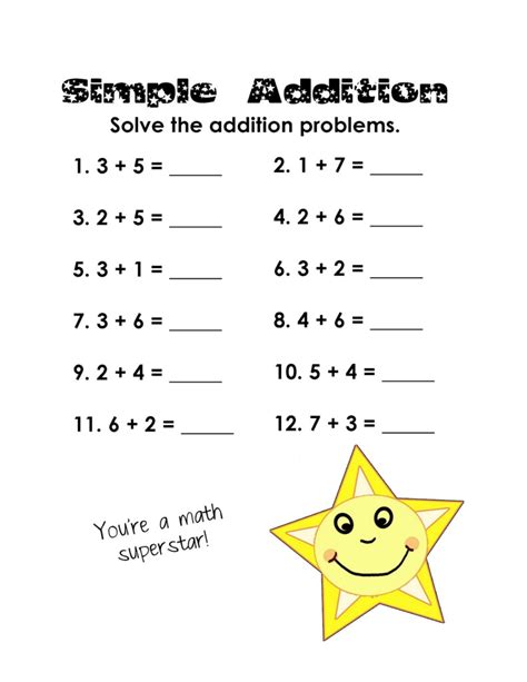 1 Grade Math Printables - NewFreePrintable.net