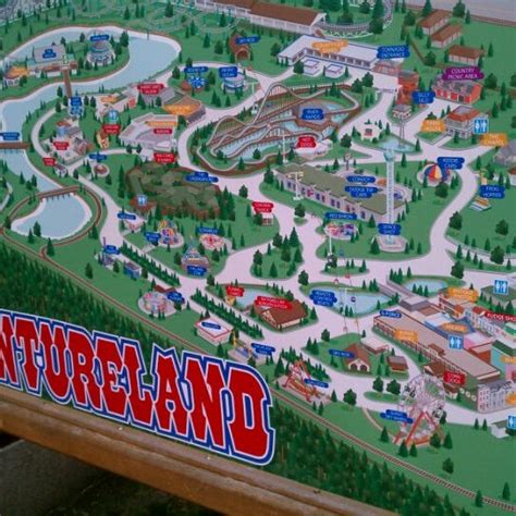 Adventureland Amusement Park Map