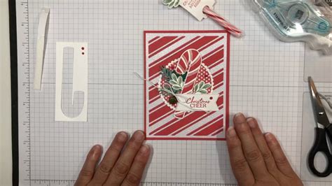 Stampin Up Sweet Candy Canes Christmas Card Youtube