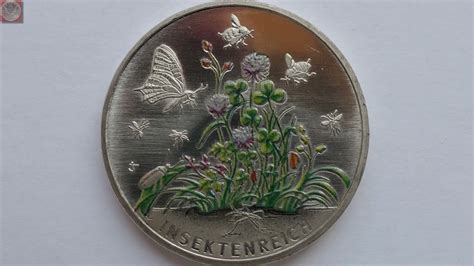 Deutschland 5 Euro Wunderwelt Insekten 2022 Insektenreich YouTube