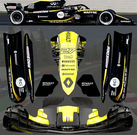 New Renault F Lotus Sticker Kit For Tonykart Otk M Pods Nosecone