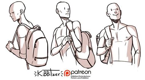 Holding Backpack Preview Drawing Reference Anime Poses Reference