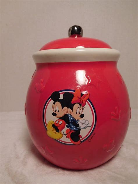 Disney S Mickey Mouse And Minnie Mouse Small Cookie Jar