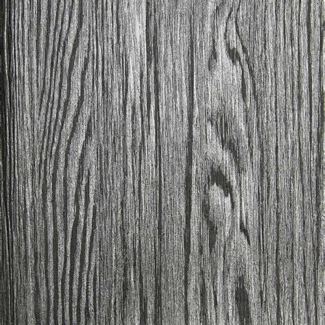 Sample Dark Grey and Silver Textured Wood Grain Wallpaper by Julian Sc ...