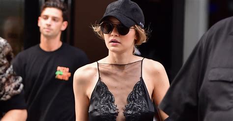 Gigi Hadid S Lingerie Dress July PS Fashion