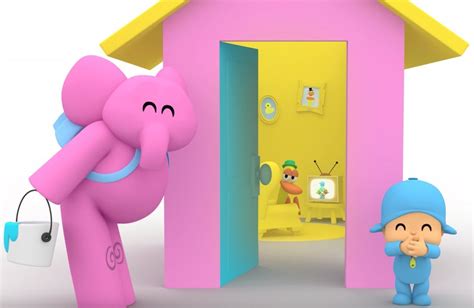 Pocoyo, Pato, Elly and Their Colourful House by Woobman on DeviantArt