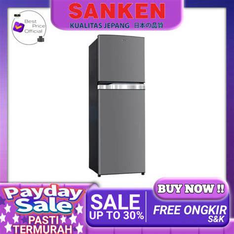 Jual KULKAS 2 PINTU SANKEN SK 380 SK 380 INVERTER 324 LITER ION ANTI