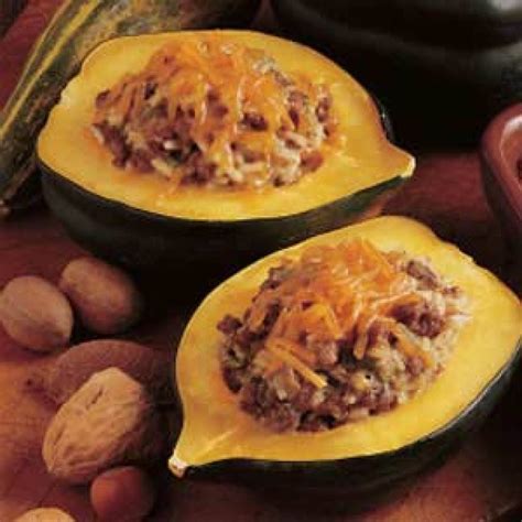 Beef Stuffed Acorn Squash Recipe Just A Pinch Recipes