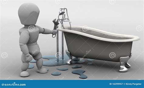 Plumber Fixing A Leak Stock Illustration Illustration Of Repair