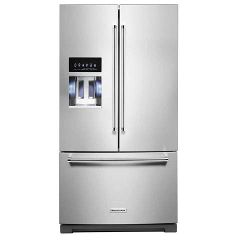 KitchenAid 26 8 Cu Ft French Door Refrigerator In Stainless Steel