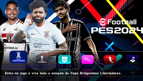 PES 2024 PPSSPP SUL AMERICANO BRASILEIRÃO E LIBERTADORES ATUALIZADO