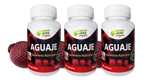 Aguaje Natural 100 Capsulas 500mg Suplementos Vitamina Mujer Cuotas