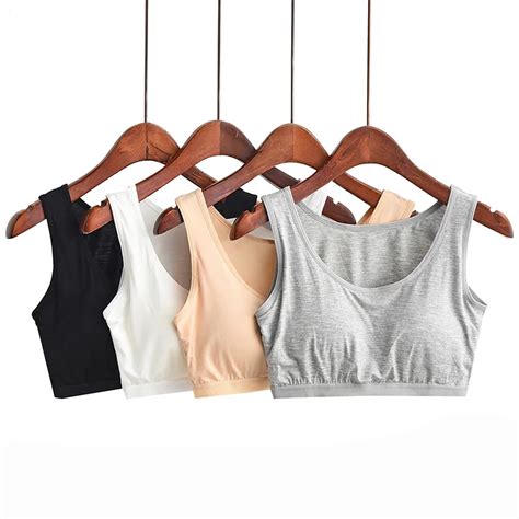 Women Bustier Built In Bra Padded Bralette Crop Top Cropped Modal Tank