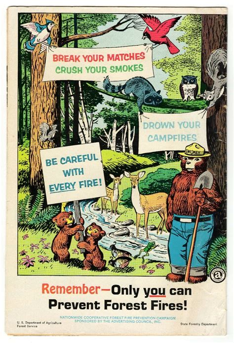 True Story Of Smokey Bear Original Vintage Dell Comics Comic