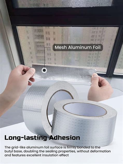 Hot Melt Glue HVAC Alu Aluminum Foil Reinforced Single Sided Laminated