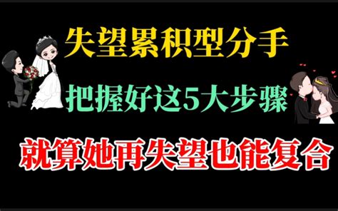 女朋友对我失望了，怎么挽回女朋友男朋友。只要对着视频做，基本挽回复合问题不大。挽回失望累积型女朋友全网最强攻略，不得不看的“五大绝招”。 3一30个字符以nei 默认收藏夹 哔哩哔哩视频