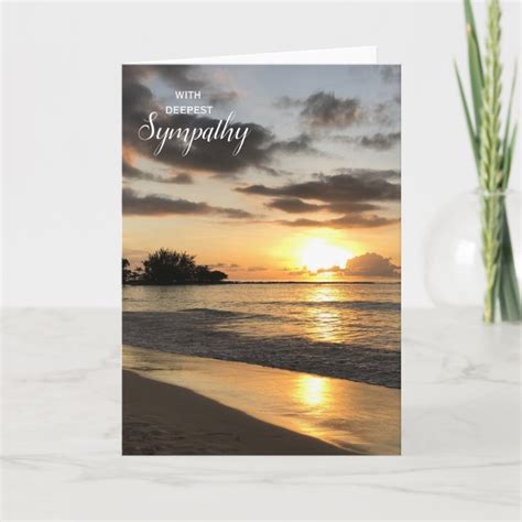 Sunset Sympathy Card