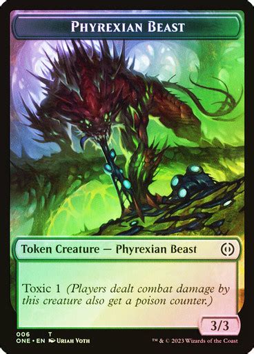 Phyrexian Beast Token Phyrexian Mite Token 011 Phyrexia