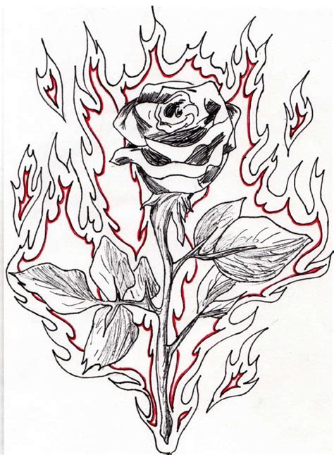 Burning Rose By Hippieninjagirl On Deviantart