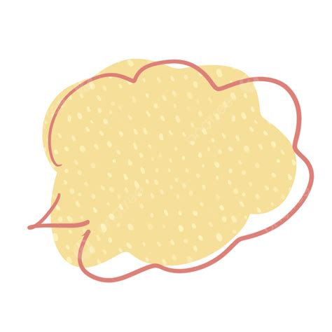 Cloud Bubble Clipart Png Images Yellow Cloud Bubble Border Frame