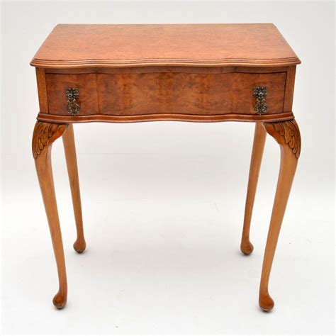 Antique Burr Walnut Side Table Marylebone Antiques